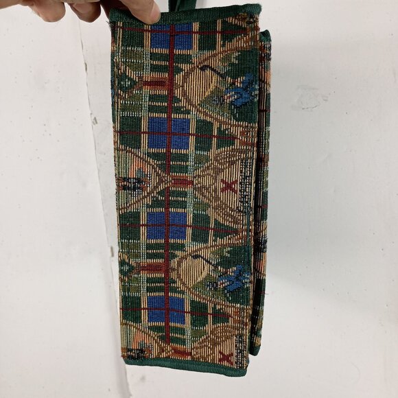 Golf Themed Tapestry Tote Bag With Zippered Pocket & Coin Purse - Picture 14 of 14